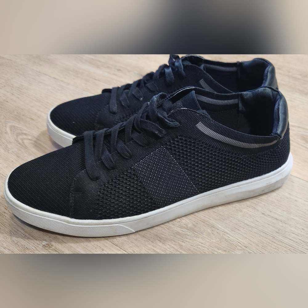 Men’s Steve Madden Barlyn 11 Medium Mesh Black Shoes Lace Up Pre-owned